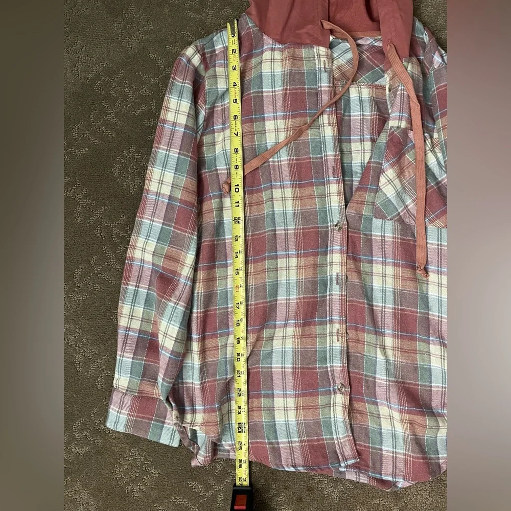 Hem & Thread Rust Plaid Top - Picture 2 of 2